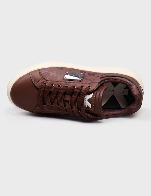 коричневые мужские Кеды John Richmond 32401-brown-logo_brown 15266 грн