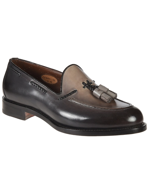коричневые Лоферы Santoni S12880_brown