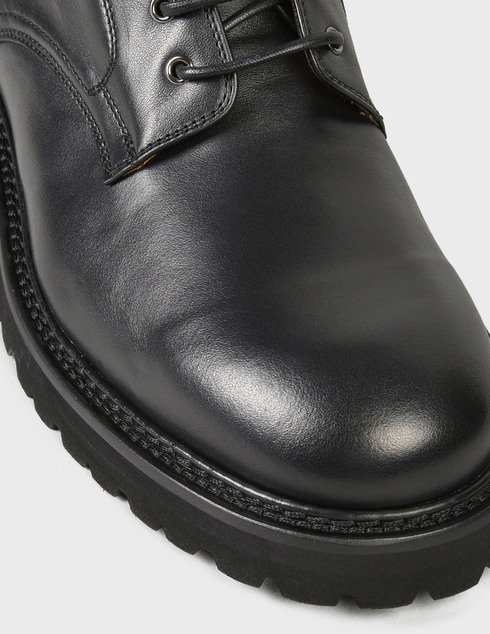 мужские черные кожаные Ботинки Camerlengo Z15686TOSNE732-black - фото-5