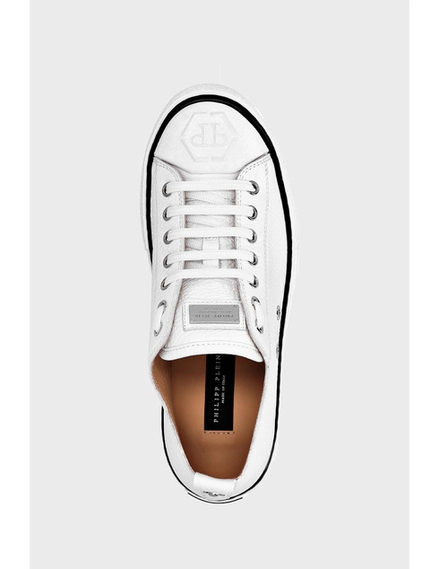 женские белые Кеды Philipp Plein 3705 - фото-2