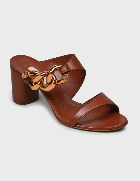 коричневые Шлепанцы Casadei 140-brown