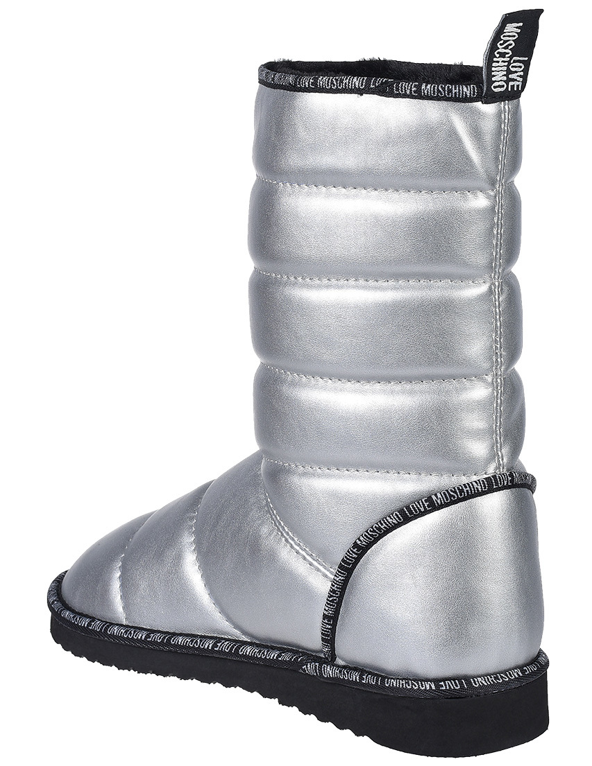 женские серебряные Угги Love Moschino JA24203H08JB0902 - фото-2