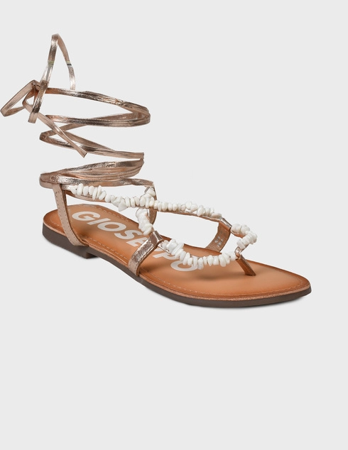 золотые Сандалии Gioseppo 66036-P-bianco-gold