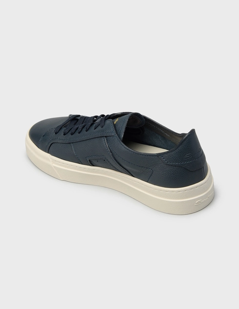 мужские синие Кеды Santoni 21967_blue - фото-2