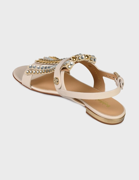 женские бежевые Босоножки Baldinini 799720-beige - фото-2