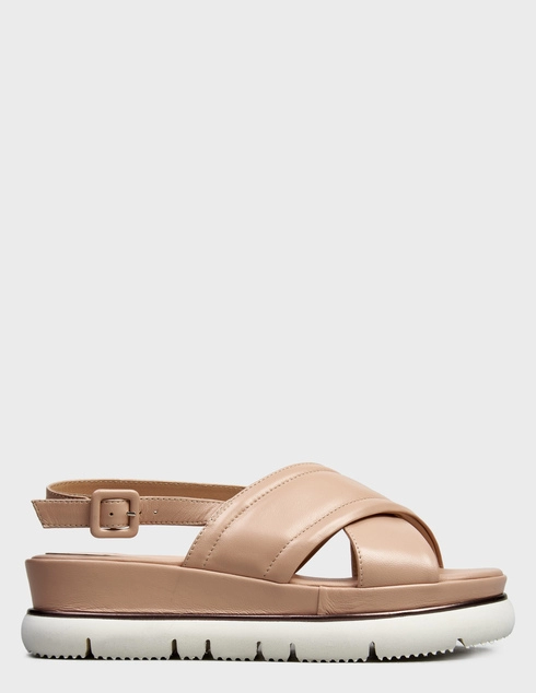 женские бежевые кожаные Сандалии Luca Grossi H076S_beige - фото-5