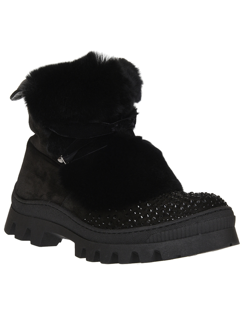 черные Ботинки Marzetti 7839-fox-strass_black