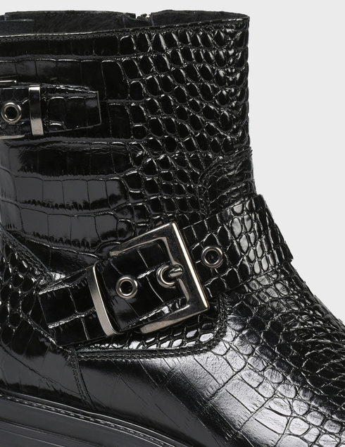женские черные кожаные Ботинки Laura Bellariva 6089-black - фото-5