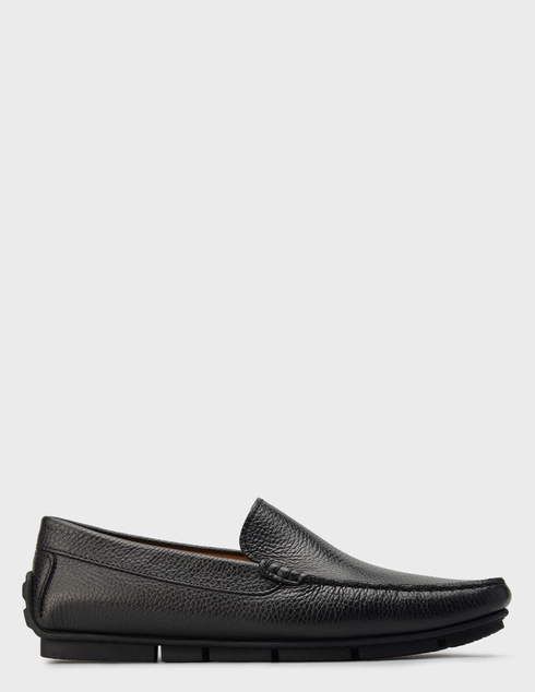 мужские черные кожаные Мокасины Doucal'S 3409_black - фото-5