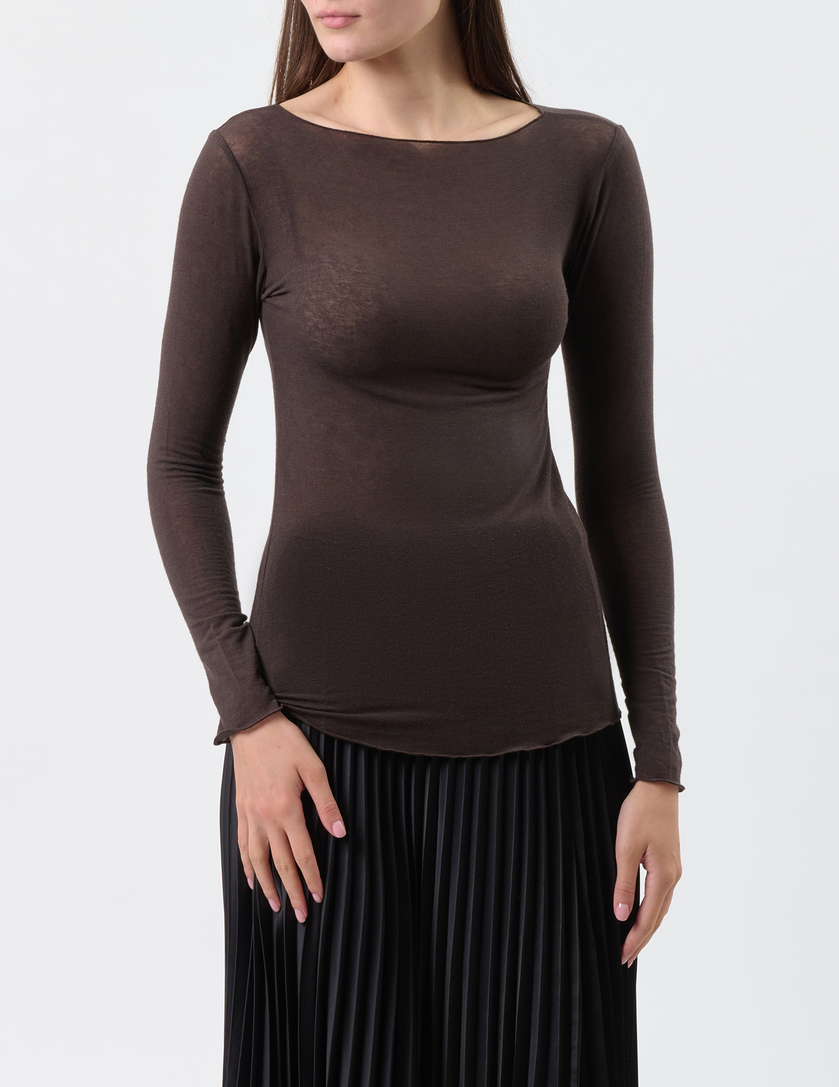 

Лонгслив, Коричневый