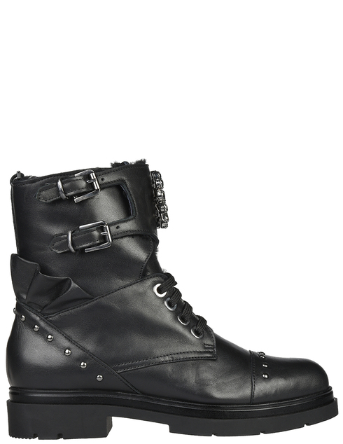 женские черные кожаные Ботинки L'Estrosa SIRIA_black - фото-5