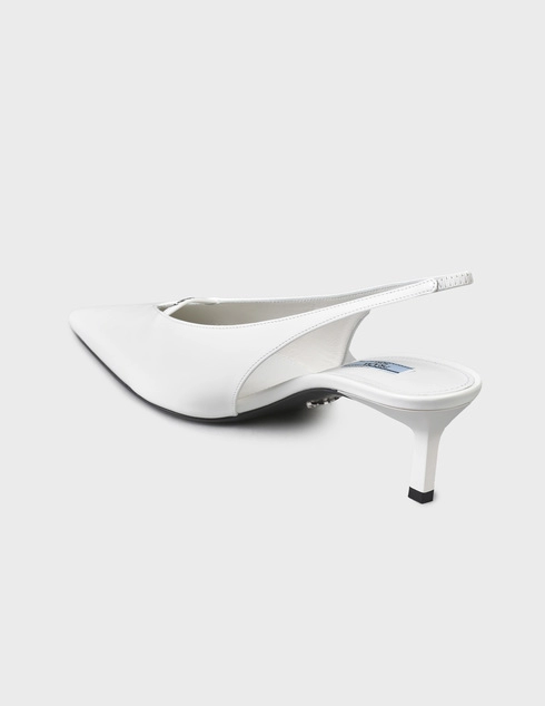 женские белые Босоножки Prada 9002-white - фото-2