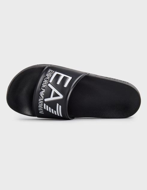 черные женские Шлепанцы Ea7 Emporio Armani 108-001-black 2503 грн