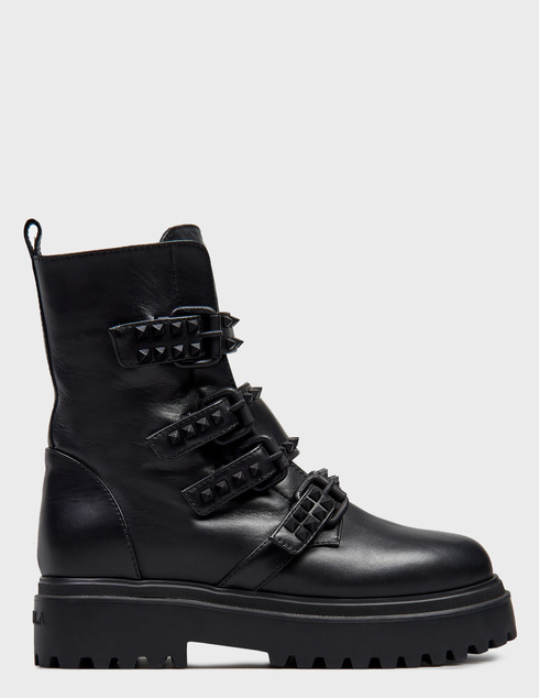 женские черные кожаные Ботинки Le Silla 6490_black - фото-5