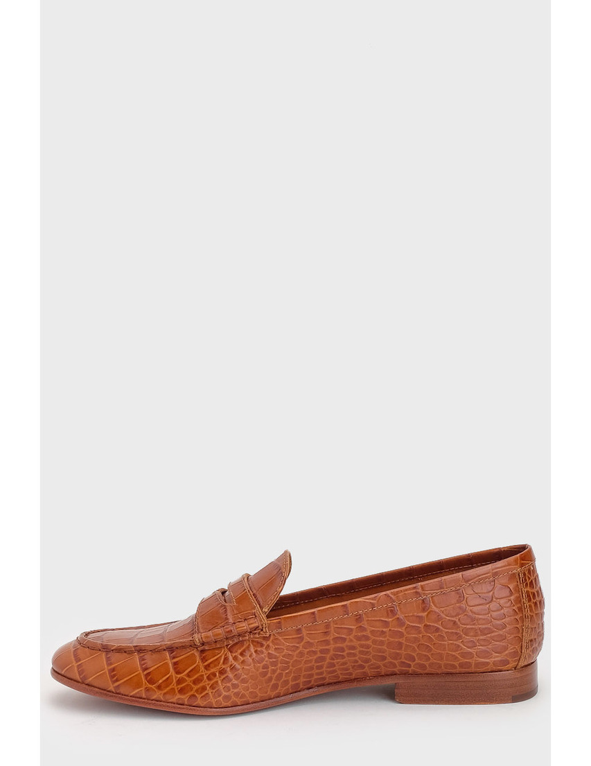 женские коричневые Лоферы Polo Ralph Lauren 1676 - фото-2