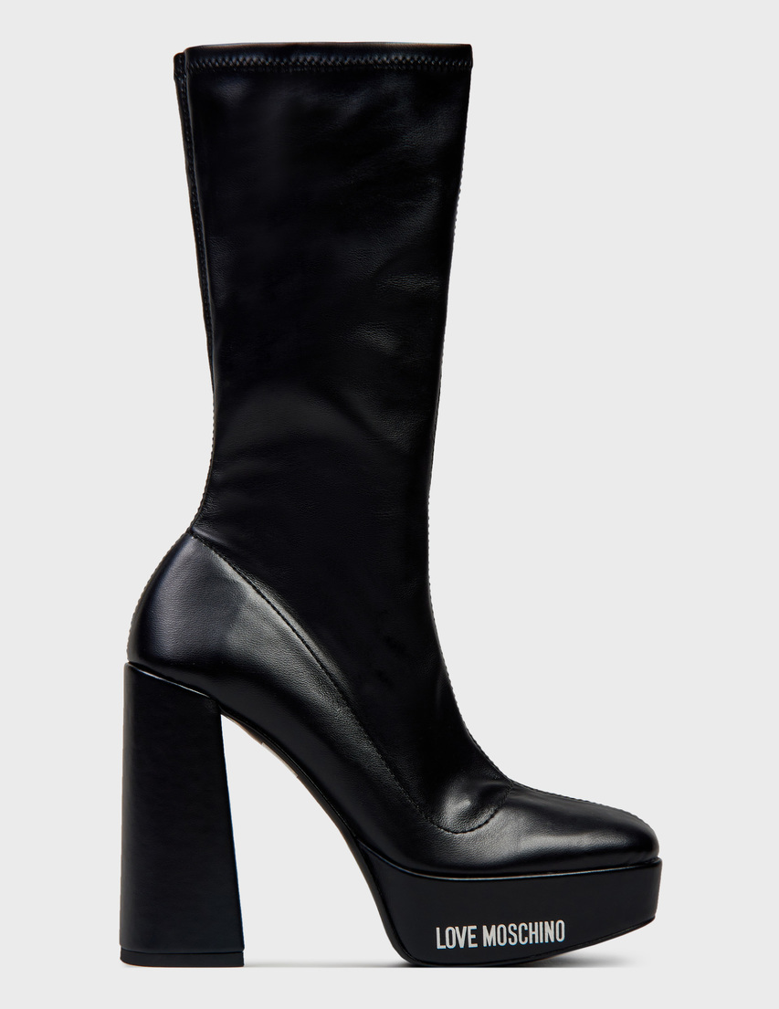 черные Сапоги Love Moschino 2607_black размер - 37; 38