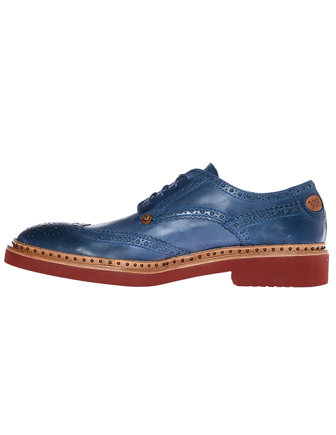 мужские синие Броги Cesare Paciotti 61308_blue - фото-2