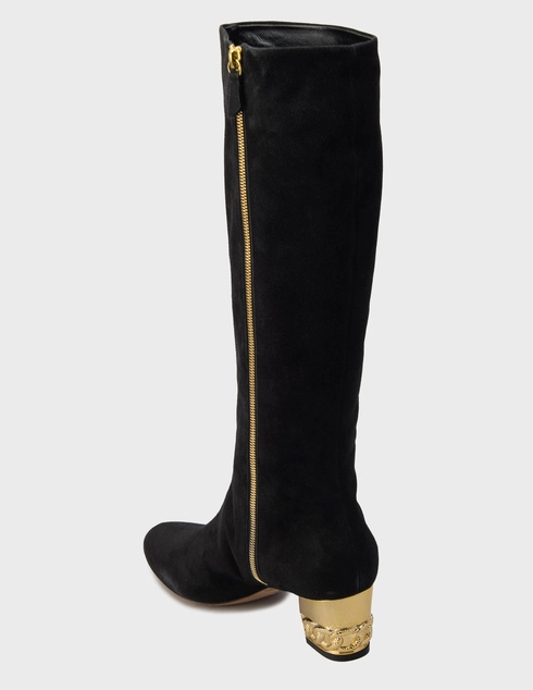 женские черные Сапоги Casadei 4742_black - фото-2