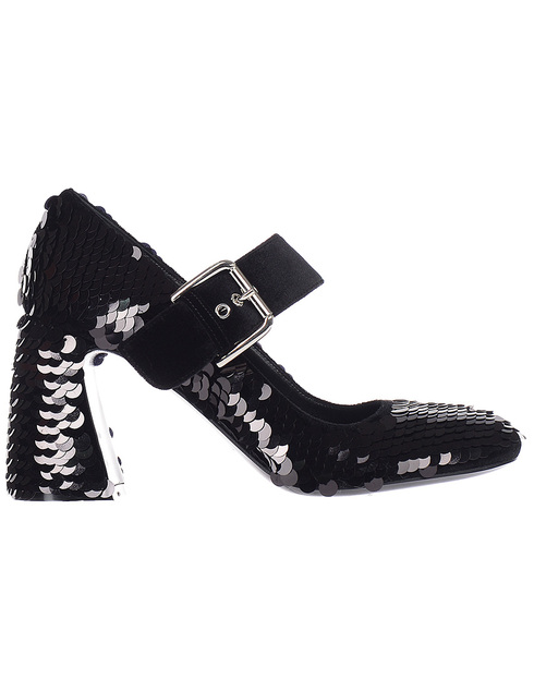 женские черные велюровые Туфли Premiata SM4526D_black - фото-5