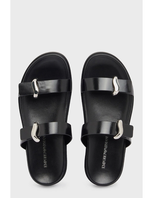 черные Шлепанцы Emporio Armani EMPORIO_ARMANI_11495 размер - 40; 36; 37; 38; 38.5; 39