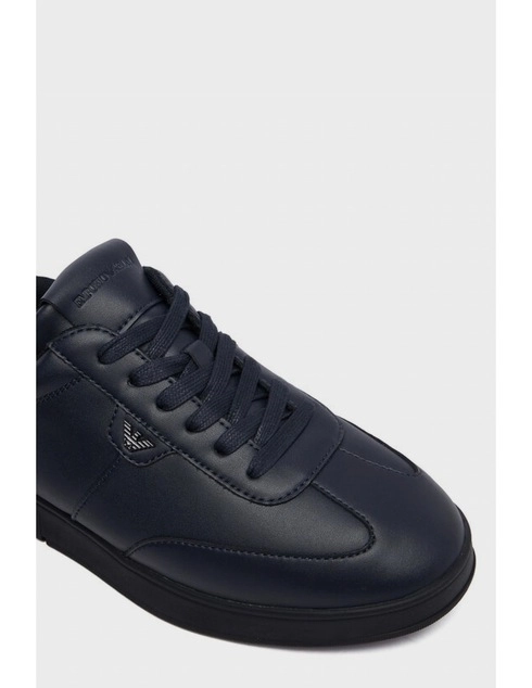 мужские синие кожаные Кроссовки Emporio Armani EMPORIO_ARMANI_11583 - фото-5
