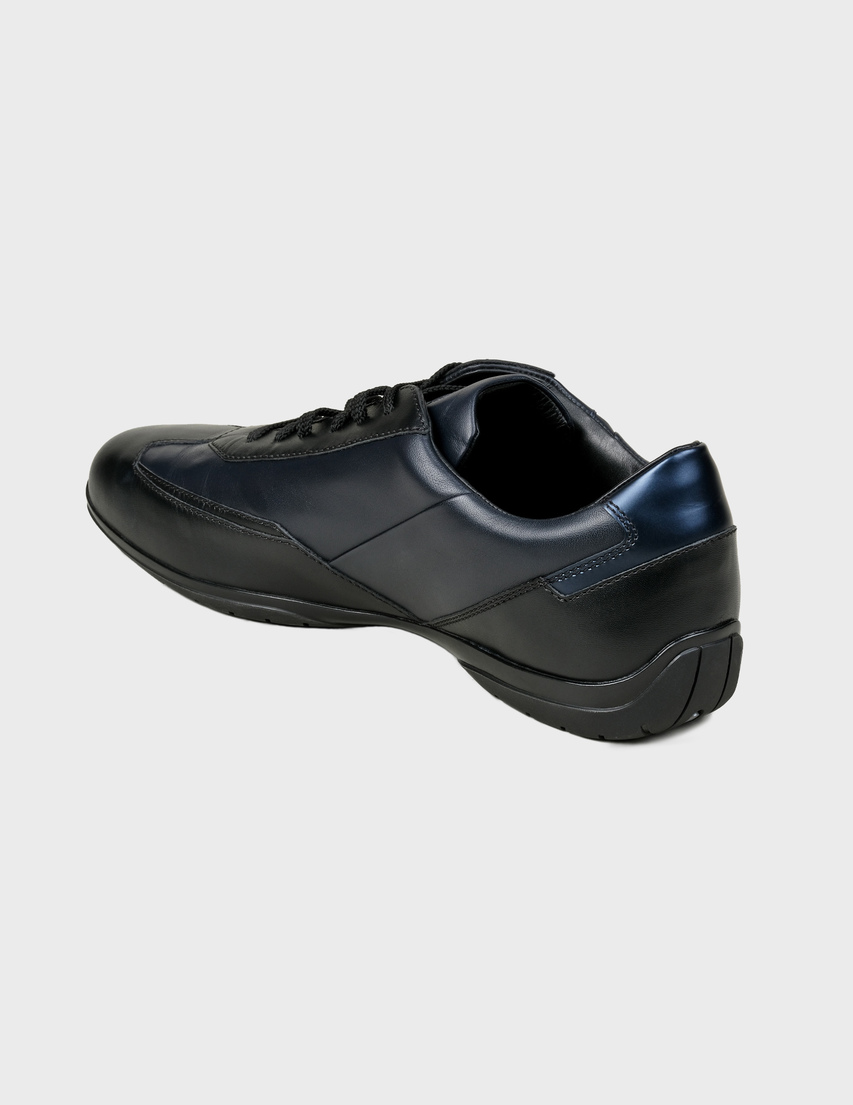 мужские синие Кроссовки Santoni Sant-MSAM20955NARRCDPU55-AMG-blue - фото-2