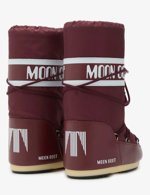 женские бордовые Сапоги Moon Boot ws370_bordo - фото-2