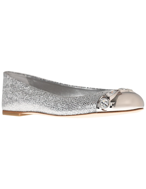 серебряные Балетки Casadei 084_silver