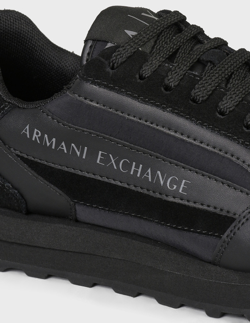 мужские черные  Кроссовки Armani Exchange XUX101XV294-K001-black - фото-5