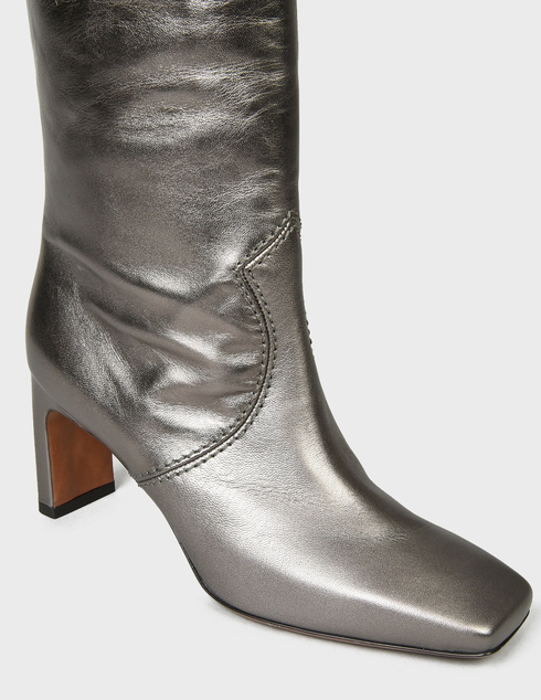 женские серебряные кожаные Сапоги L'Autre Chose LC-FW21-LDO051-75WP25951067-silver - фото-5