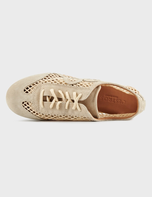 бежевые женские Кеды L'Estrosa 588_beige 12917 грн