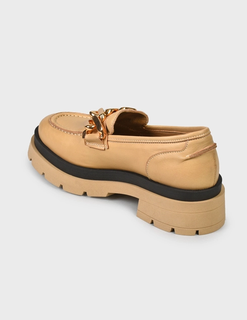 женские бежевые Лоферы Nila & Nila AAI-21020-MERINGA-ORO-beige - фото-2
