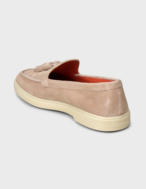 женские бежевые Лоферы Santoni WUYA58744TISCPYLE55-beige - фото-2