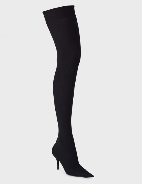 черные Ботфорты Balenciaga 4831-black