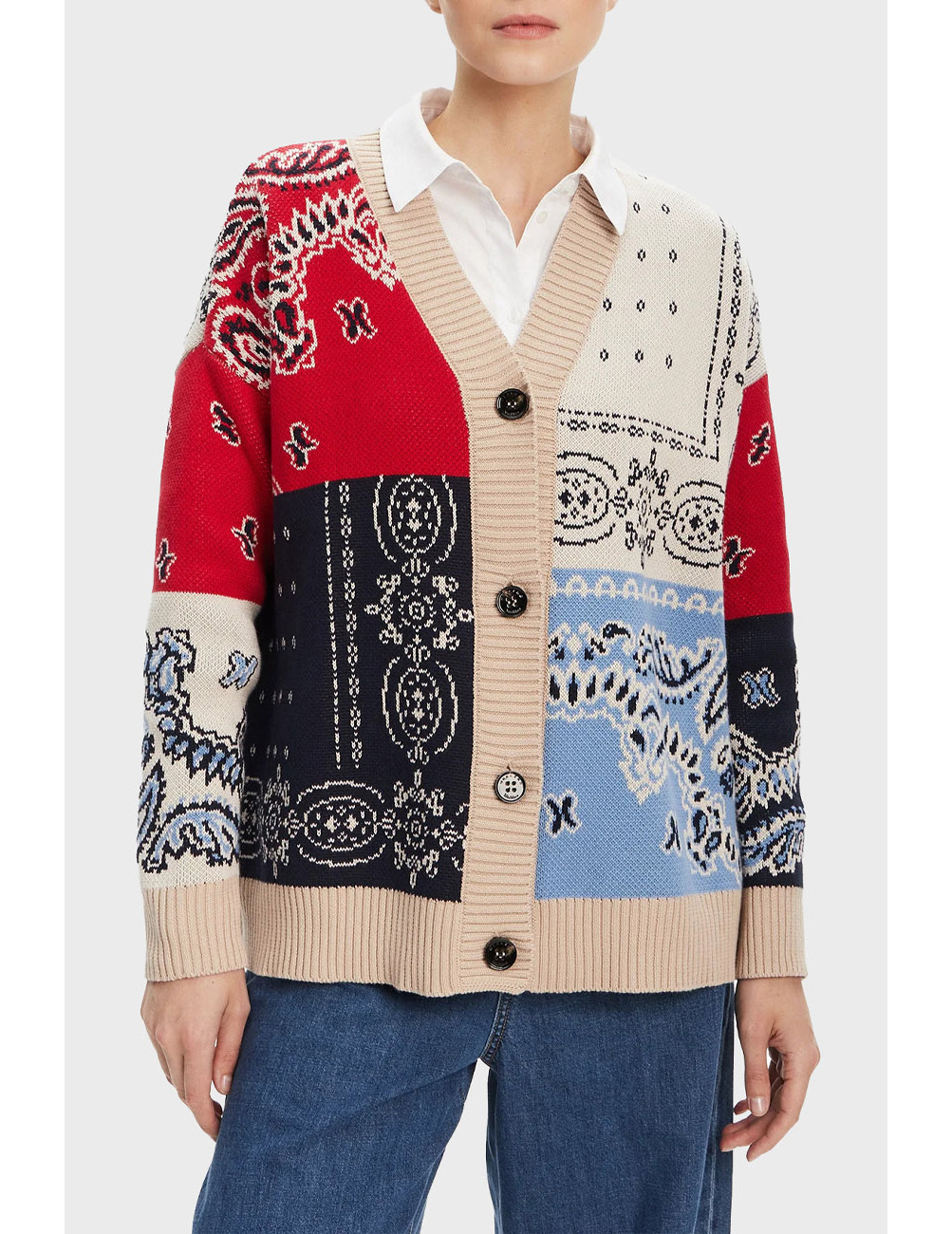 

Кардиган, Многоцветный