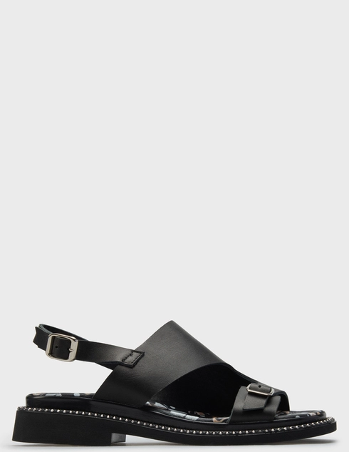 женские черные кожаные Сандалии Lab Milano G029358_black - фото-5
