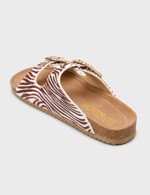 женские принт Шлепанцы Colors Of California 502-poni-zebra_print - фото-2