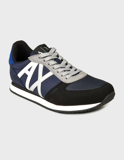 синие Кроссовки Armani Exchange XUX017XCC68-S279_blue