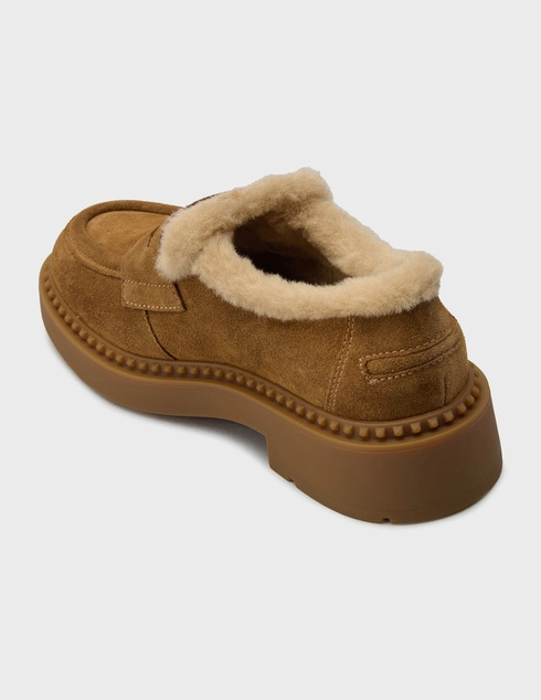 женские коричневые Лоферы Ash MEDUSA FUR-001 - фото-2