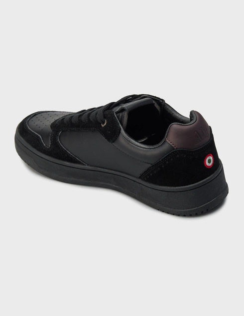 мужские черные Кеды Aeronautica Militare 0235_black - фото-2