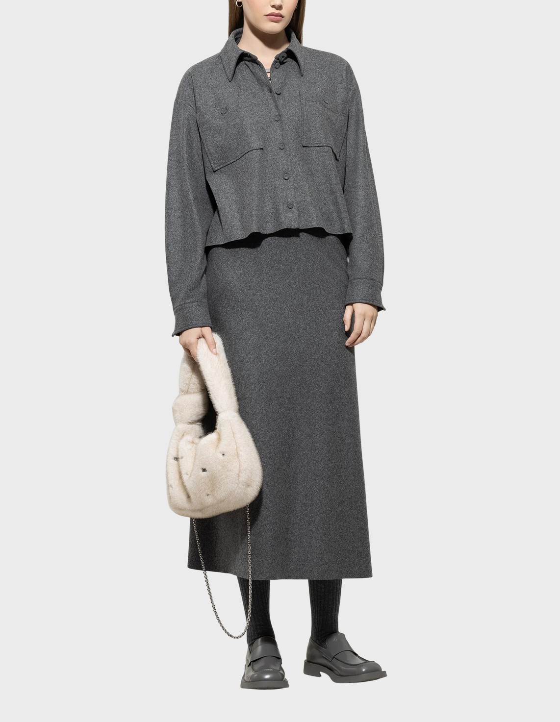 

Юбка, Серый