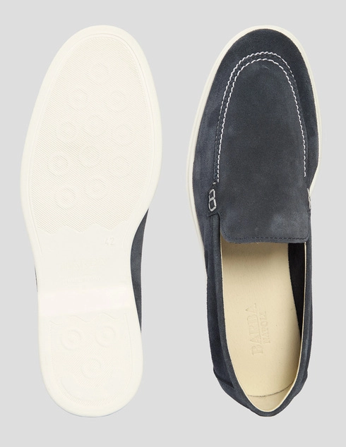 синие мужские Туфли Barba Napoli MOCASSINO-BLU_blue 14948 грн