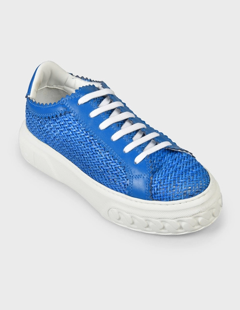 женские синие Кроссовки Casadei 632-blue - фото-2
