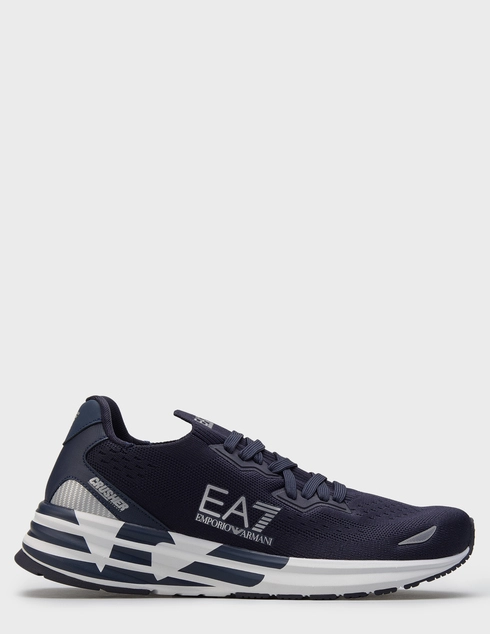 мужские синие текстильные Кроссовки Ea7 Emporio Armani AGR-7X000652-MB302_blue - фото-5