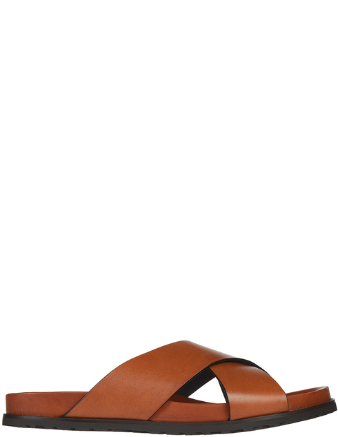 мужские коричневые кожаные Шлепанцы Saint Laurent Paris 502090-7660_brown - фото-5