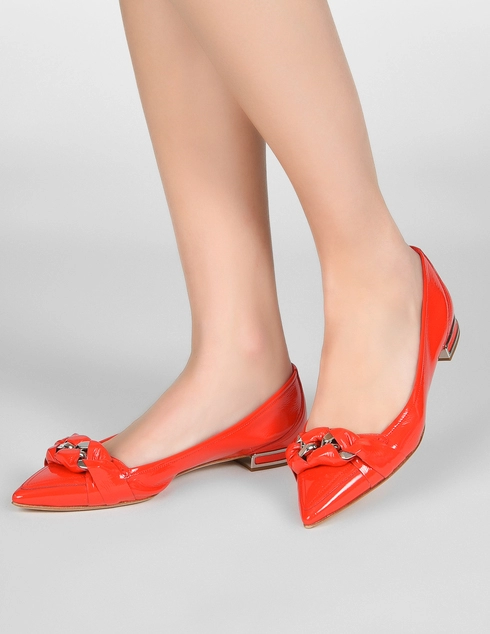 красные Балетки Casadei 091_red