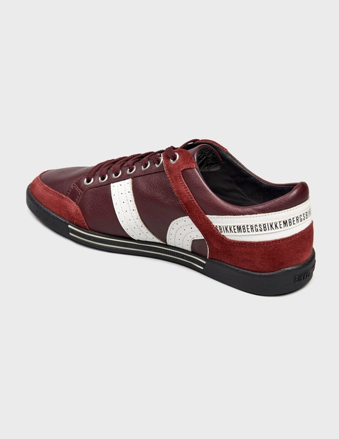 мужские бордовые Кеды Bikkembergs BKR101993-Red_bordo - фото-2