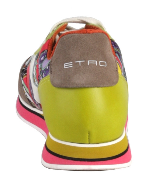 женские многоцветные Кроссовки Etro S12037PINK - фото-2
