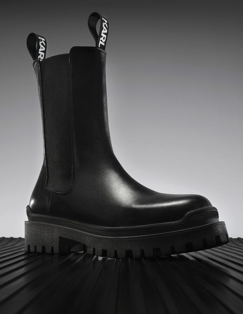 женские черные Ботинки Karl Lagerfeld ws059_black - фото-2
