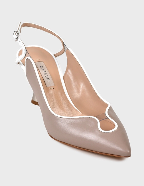 бежевые Босоножки Casadei AGR-542-beige